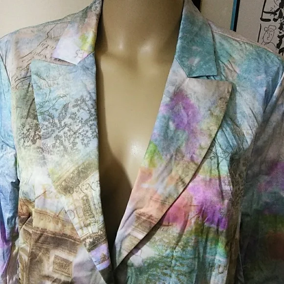 Alberto Makali cotton blend Blazer Sz Lg‎ - Picture 3 of 7